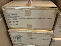 Partij kerstballen unbreakable&seamless d5cm manderine matt-shiny 30/tube (96 tubes) - afbeelding 4 van  4