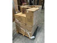 Partij kerstballen unbreakable&seamless d5cm ochre 30/tube (171x) - afbeelding 3 van  4