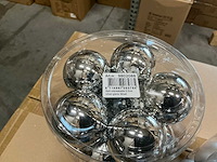 Partij kerstballen unbreakable&seamless d5cm silver glans&matt 30/tube (115 tubes) - afbeelding 1 van  4