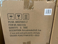 Partij kerstballen unbreakable&seamless d7cm 2-tone pearly 24/tube (104 tubes) - afbeelding 1 van  1