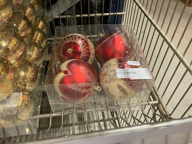 Partij kerstballen/ornamenten - afbeelding 5 van  8