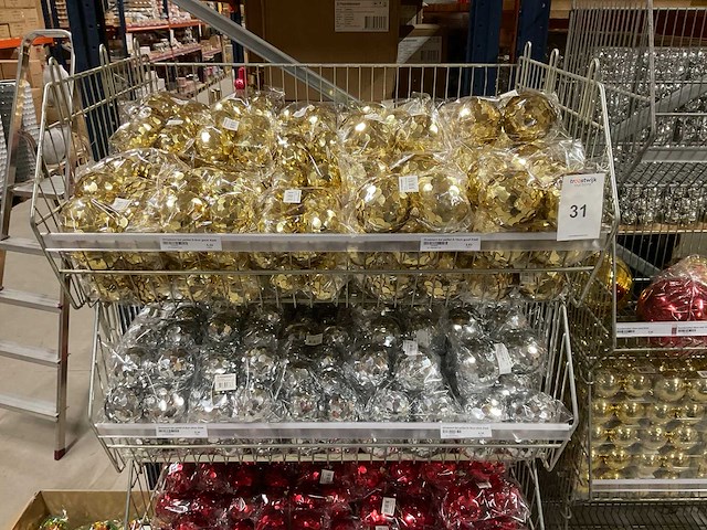 Partij kerstballen/ornamenten - afbeelding 6 van  8