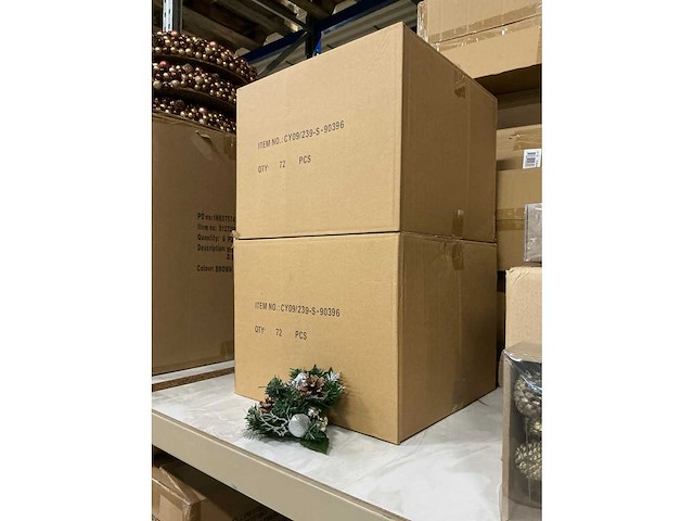 Partij kerstkransjes d7,6/18cm (144x) - afbeelding 3 van  3
