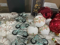 Partij kerstornamenten/kerstboomhaakjes/decoratiemateriaal (200x) - afbeelding 17 van  17