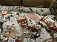 Partij kerstornamenten/kerstboomhaakjes/decoratiemateriaal (200x) - afbeelding 9 van  17