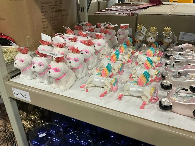 Partij kerstornamenten/kerstboomhaakjes/decoratiemateriaal (200x) - afbeelding 11 van  17