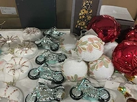 Partij kerstornamenten/kerstboomhaakjes/decoratiemateriaal (200x) - afbeelding 17 van  17