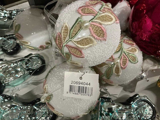 Partij kerstornamenten/kerstboomhaakjes/decoratiemateriaal (200x) - afbeelding 2 van  17