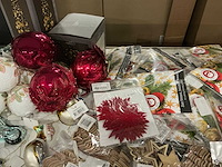 Partij kerstornamenten/kerstboomhaakjes/decoratiemateriaal (200x) - afbeelding 3 van  17