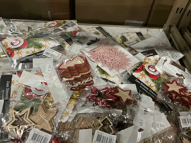 Partij kerstornamenten/kerstboomhaakjes/decoratiemateriaal (200x) - afbeelding 9 van  17