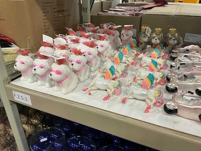 Partij kerstornamenten/kerstboomhaakjes/decoratiemateriaal (200x) - afbeelding 11 van  17