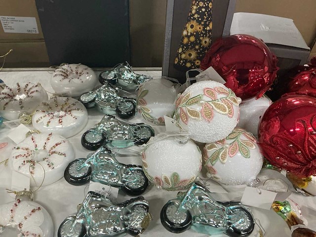 Partij kerstornamenten/kerstboomhaakjes/decoratiemateriaal (200x) - afbeelding 17 van  17
