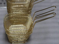 Partij keukenbenodigdheden o.a. frietmandjes, pannenonderzetters & rasp - afbeelding 3 van  4