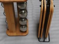 Partij keukenbenodigdheden o.a. kruidenrek & glazen pot - afbeelding 3 van  4