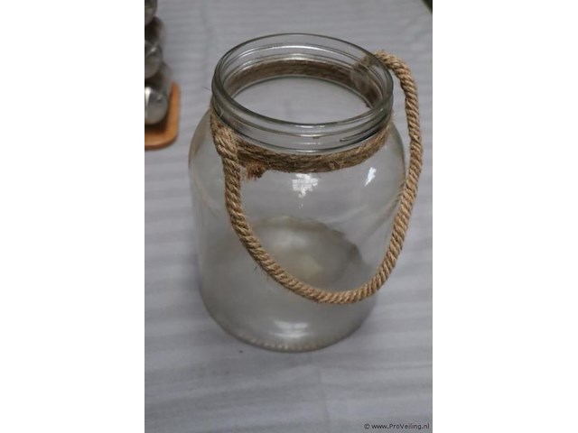 Partij keukenbenodigdheden o.a. kruidenrek & glazen pot - afbeelding 4 van  4