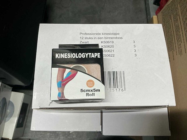 Partij kinesiologytape 5cm x 5m (85x) - afbeelding 1 van  4