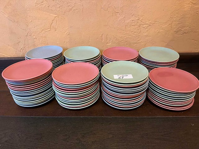 Partij kleine borden (18cm) (120x) - afbeelding 1 van  1