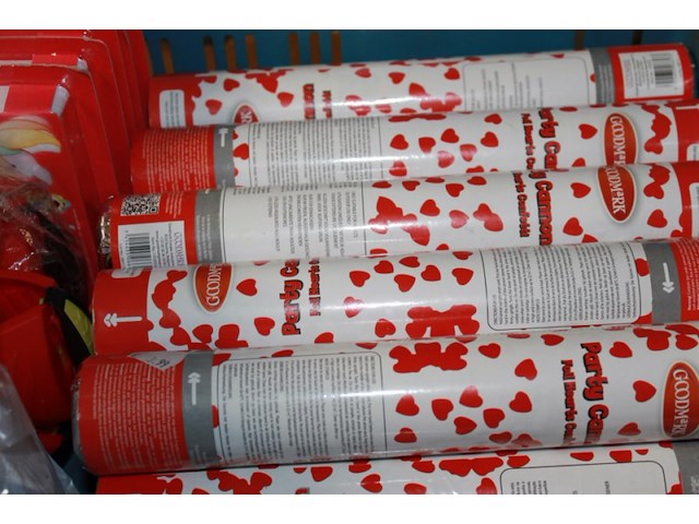 Partij knaller met hartjes 6 stuks - afbeelding 2 van  3