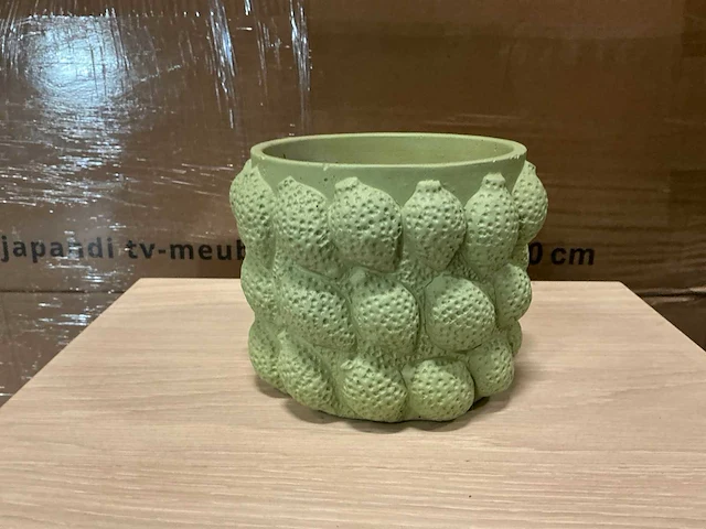 Partij kolibri home potten lime 12x12cm (66x) - afbeelding 1 van  4
