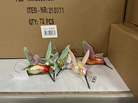 Partij kolibrie kerstornamenten (252x) - afbeelding 1 van  3