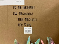 Partij kolibrie kerstornamenten (252x) - afbeelding 3 van  3