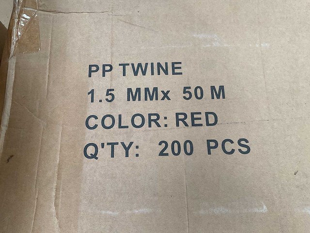 Partij koord - rood - 50 meter (2700x) - afbeelding 4 van  5