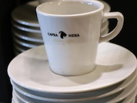 Partij kop en schotels met opdruk "capra nera" - afbeelding 2 van  5