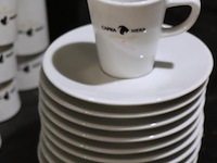 Partij kop en schotels met opdruk "capra nera" - afbeelding 3 van  5