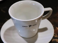 Partij kop en schotels met opdruk "capra nera" - afbeelding 4 van  5