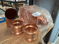 Partij koperen dakgoot- en hemelwaterafvoeronderdelen - afbeelding 2 van  4