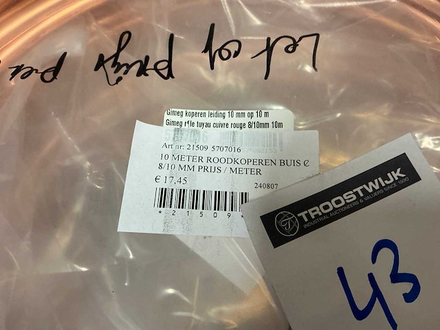Partij koperen leidingen - afbeelding 3 van  7