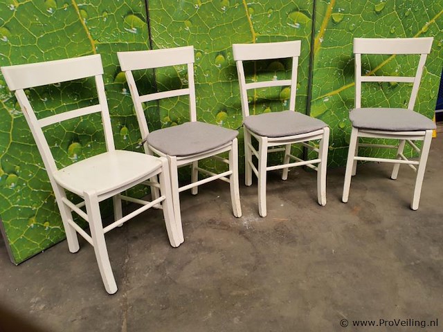 Partij kopidakis stoelen met kussens - 4 stuks - afbeelding 1 van  7