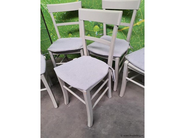 Partij kopidakis stoelen met kussens - 6 stuks - afbeelding 5 van  10