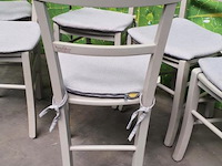 Partij kopidakis stoelen met kussens - 6 stuks - afbeelding 6 van  10