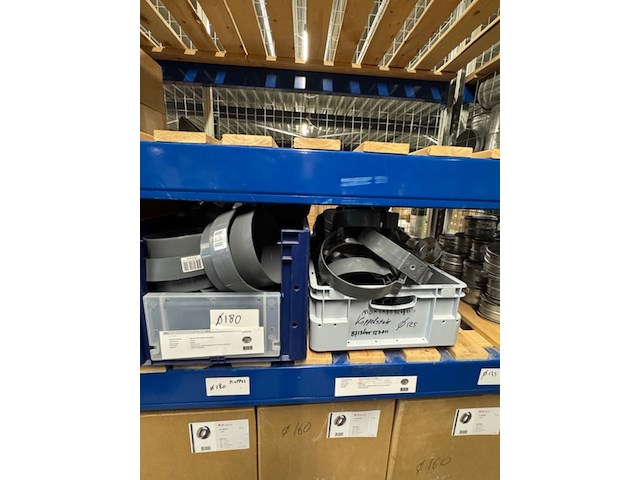 Partij koppelstukken en beugels, aerfoam en ubifit, grijs - afbeelding 3 van  14