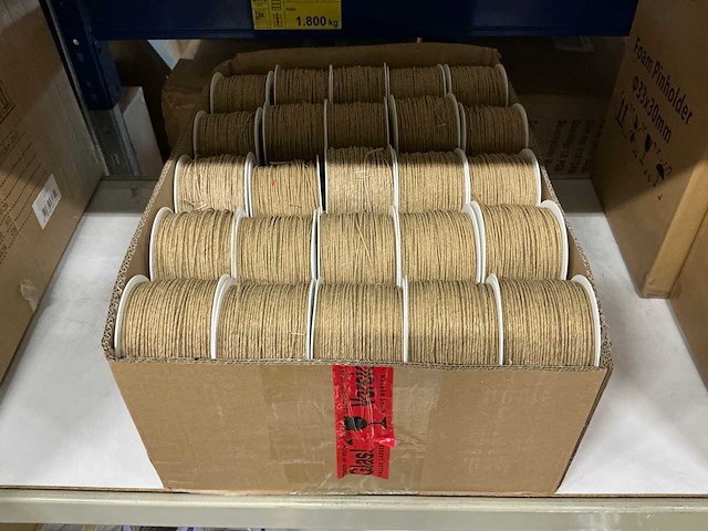 Partij kragoart papierdraad 2mm x 100m (50x) - afbeelding 2 van  2