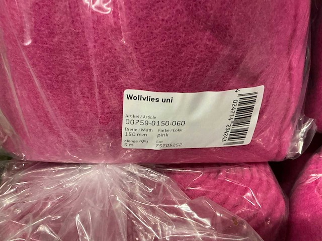 Partij kragoart wollvlies 150mm/5m (77x) - afbeelding 11 van  11