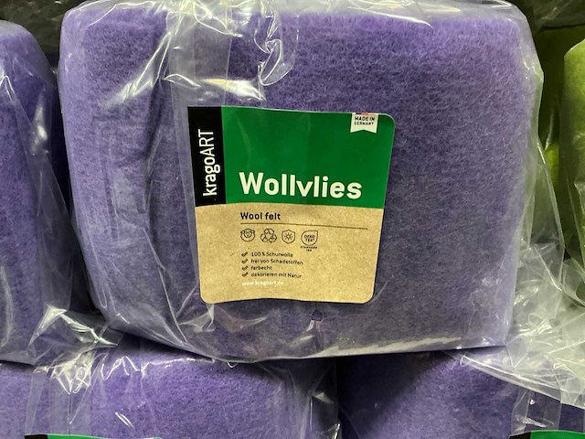 Partij kragoart wollvlies 150mm/5m (77x) - afbeelding 4 van  11