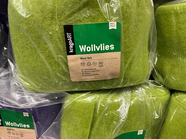 Partij kragoart wollvlies 150mm/5m (77x) - afbeelding 7 van  11