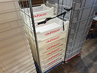 Partij kratten met transportkarren en rolcontainers - afbeelding 4 van  5