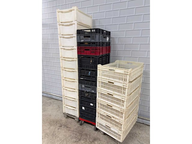 Partij kratten op transport dolly (30x) - afbeelding 3 van  3