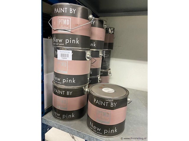 Partij krijtverf ( pot en mand kleur new pink) - 10 bussen á 2ltr - afbeelding 1 van  1