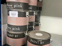 Partij krijtverf ( pot en mand kleur new pink) - 10 bussen á 2ltr