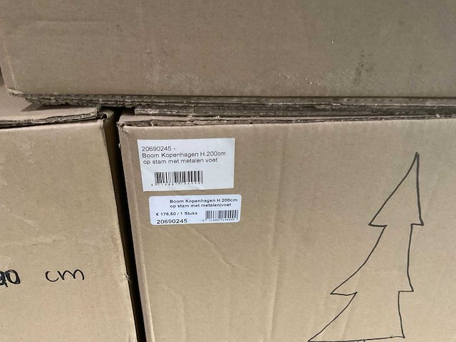 Partij kunst kerstbomen - afbeelding 6 van  9