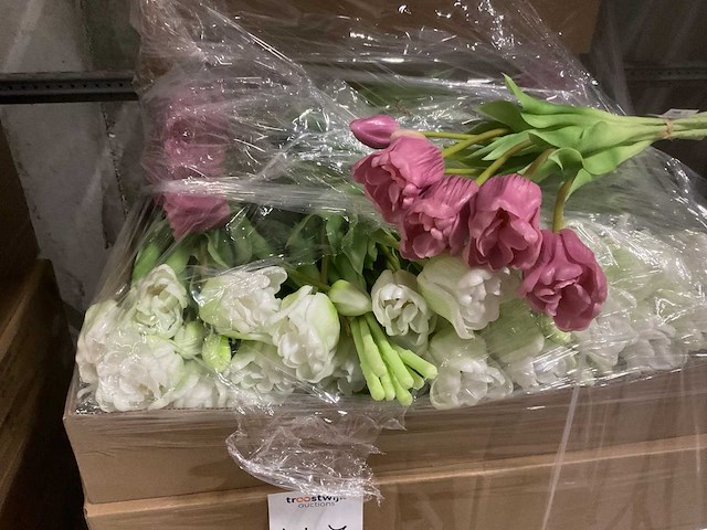 Partij kunstbloemen tulpen - afbeelding 2 van  12