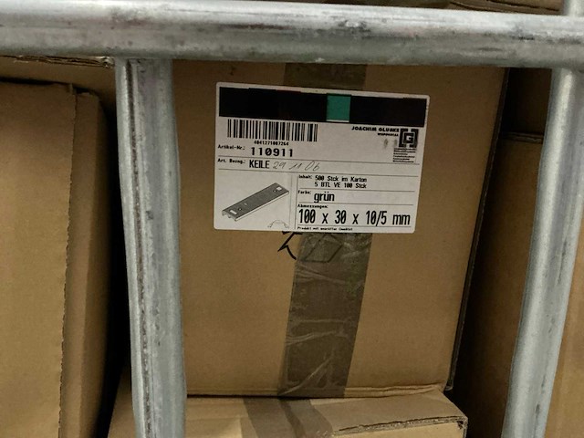 Partij kunstof tunnelblokjes/keggen - afbeelding 12 van  12