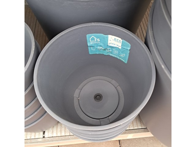 Partij kunststof bloempotten ts collection - afbeelding 4 van  13