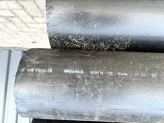 Partij kunststof drukleiding, agru, hdpe / pe100 - afbeelding 7 van  9