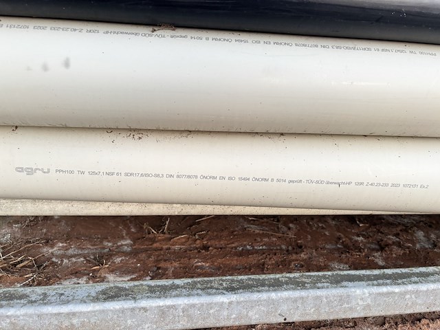 Partij kunststof drukleiding, agru, hdpe / pe100 - afbeelding 4 van  5