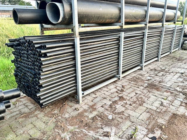 Partij kunststof drukleiding, agru, hdpe / pe100 - afbeelding 1 van  7